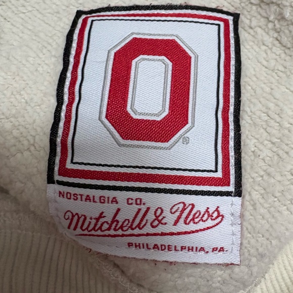 Mitchell & Ness Cream Ohio Sweatshirt Size 2XL EUC - Picture 7 of 8